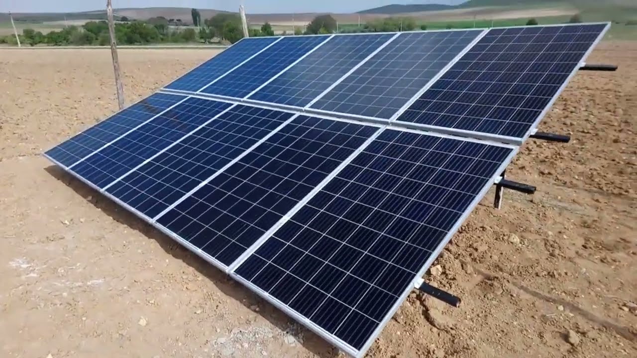 10 Panel 3Hp Pompa 28m Kuyu Saatte 14 ton Su