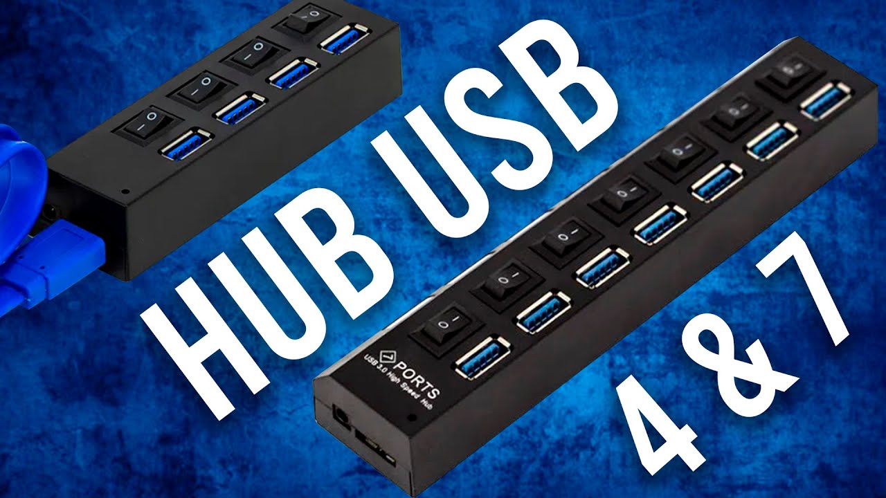 HUB USB 3.0 4 e 7 Portas