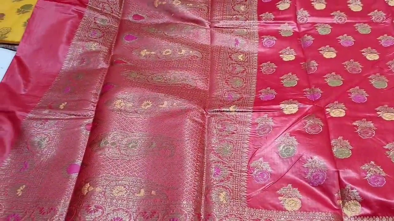Pure Munga Tussar Benarasi Saree With BP Premium Quality