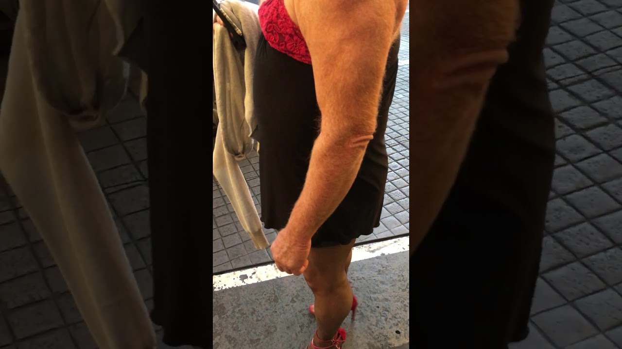 Man dressed like woman