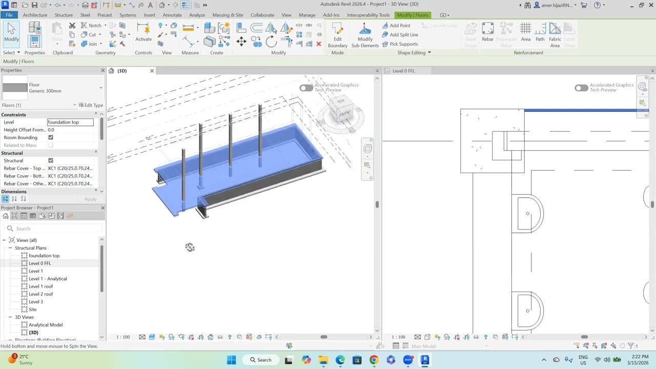 Integrating the Architectural Model with the Structural Model |Creating Structural Elements & Sheets