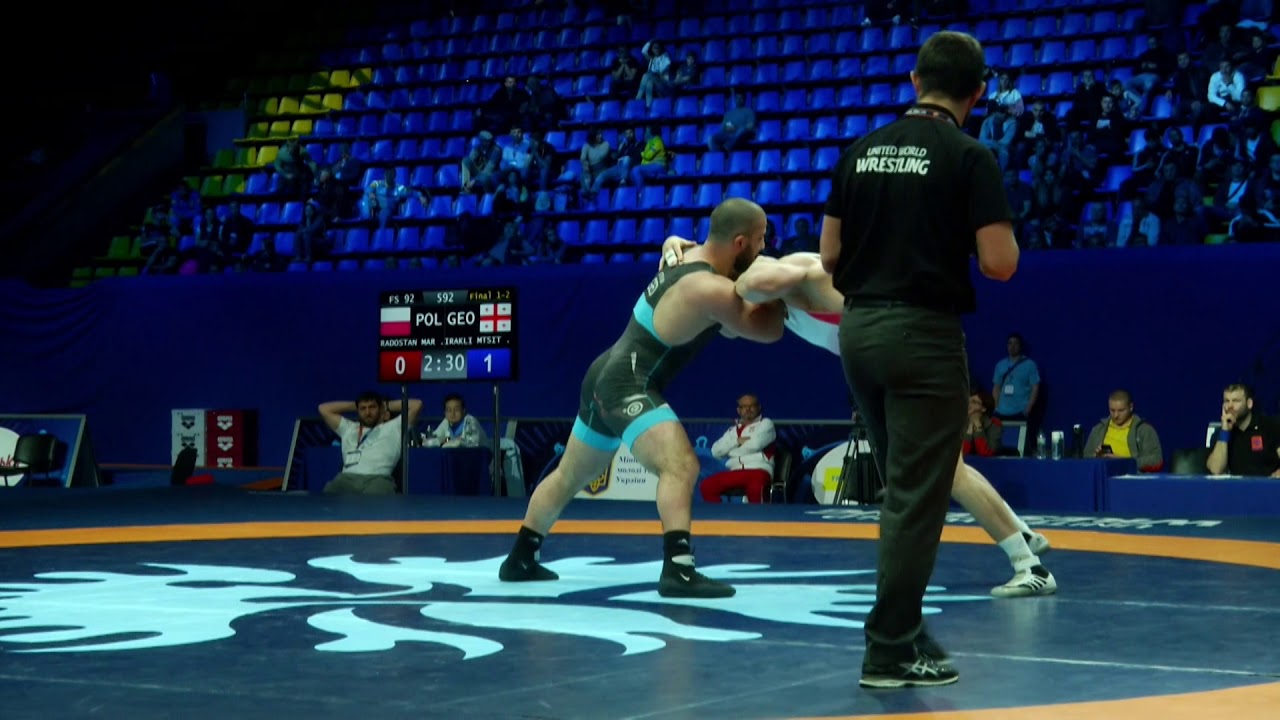 Final 1/2   FS   92 kg RADOSLAV &nbsp;MARCINKIEWICZ (POL) IRAKLI MTSITURI (GEO)
