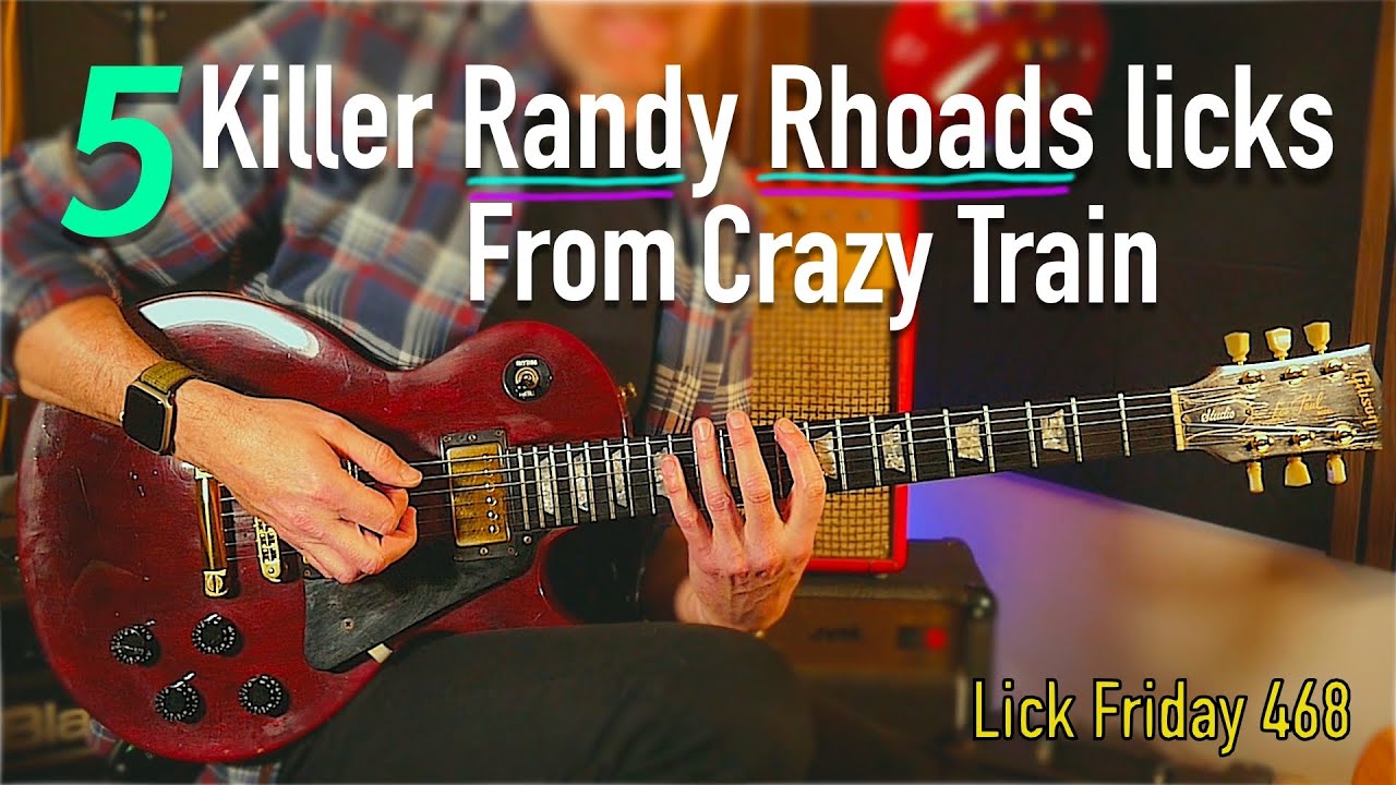 Learn 5 Adrenaline Licks From Ozzy's Crazy Train - Lick Friday Week 468