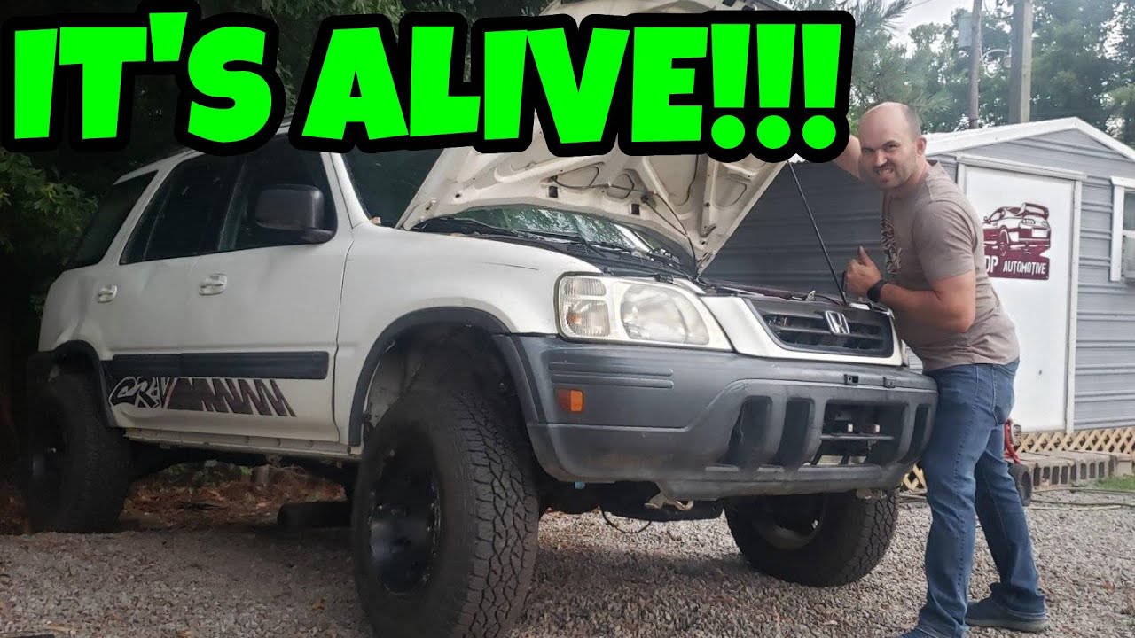 IT RUNS!!! K24a2 AWD swapping CR-Yeeter! EP:4 | RD1 Honda CRV | Wiring