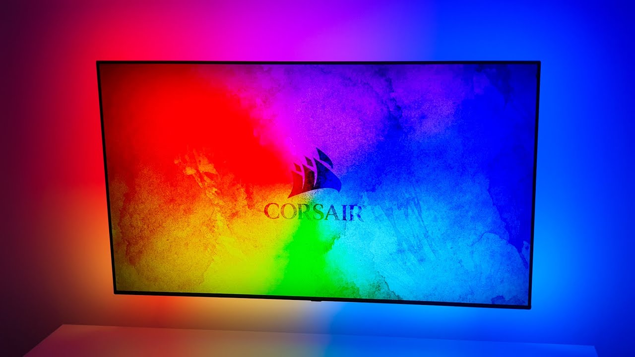 ULTIMATE TV BACKLIGHT LED STRIP KIT AmbiVision Pro | Philips Hue HDMI Sync Box / Govee Alternative