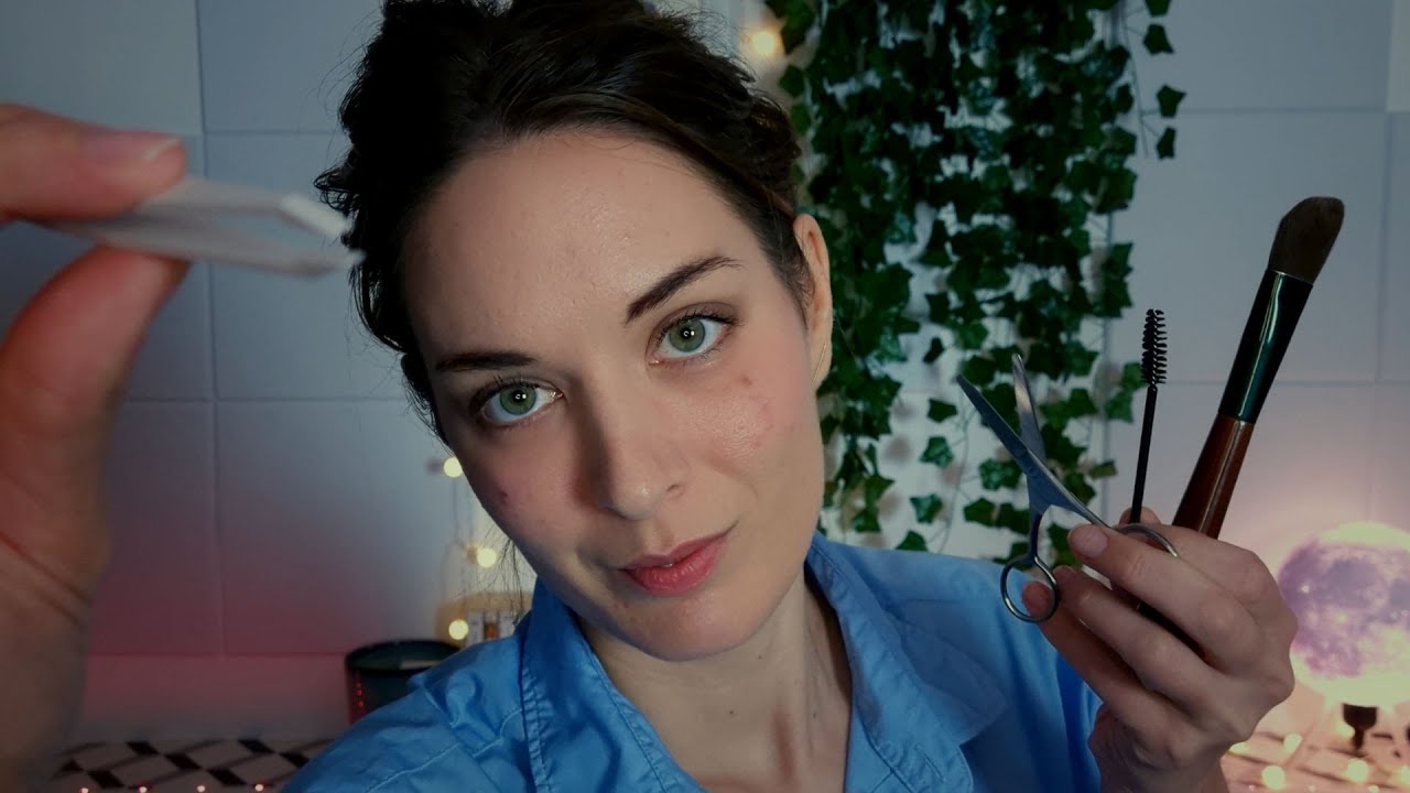 ASMR | Gentle Eyebrows Shaping | Eyebrows Brushing | Eyebrows Plucking | Relaxing Roleplay