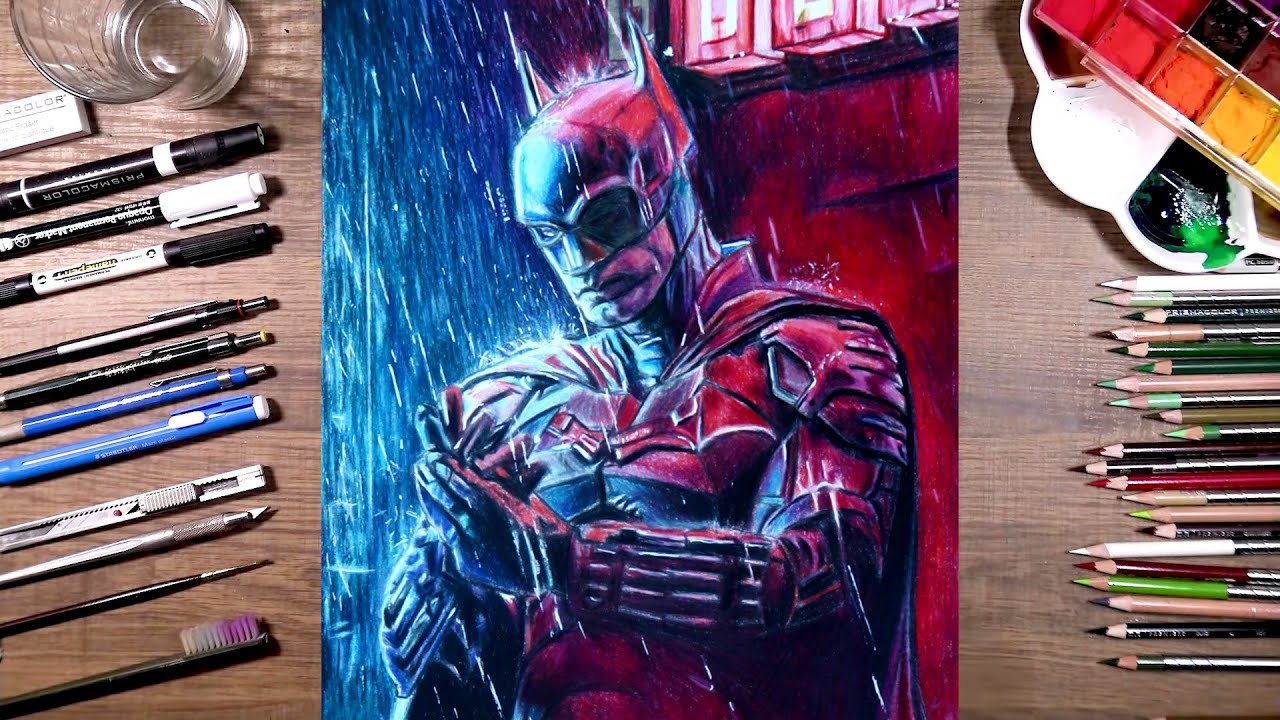 Drawing The BATMAN 2022 (Robert Pattinson)