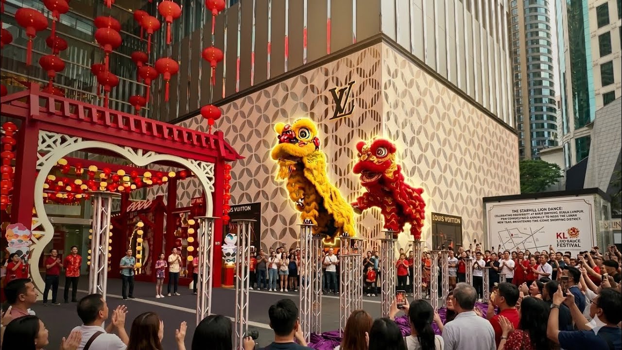 Amazing Acrobatic Lion Dance performance at Pavilion Mall Bukit Bintang | Chinese New Year 2026