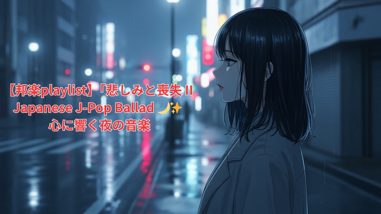 【邦楽playlist】「悲しみと喪失 II」| Japanese J-Pop Ballad 🌙✨ 心に響く夜の音楽