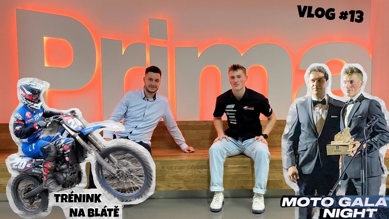 ZÁKULISÍ NA TV PRIMA | TRÉNINK NA BLÁTĚ A MOTO GALA NIGHT | Vlog #13