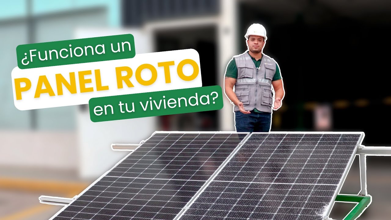 ¿Qué pasa si mi panel solar está roto? ¿Puedo seguir usándolo?