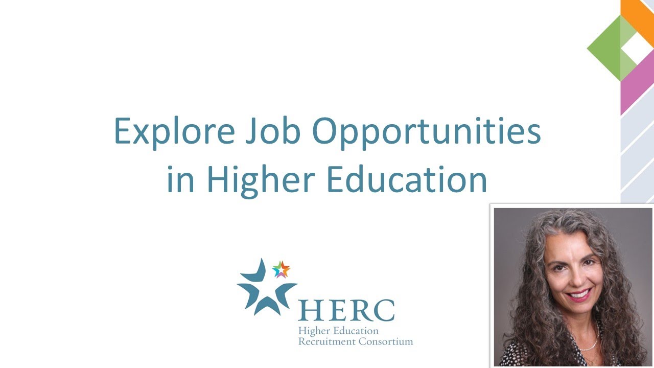 Explore Job Opportunities in Higher Education