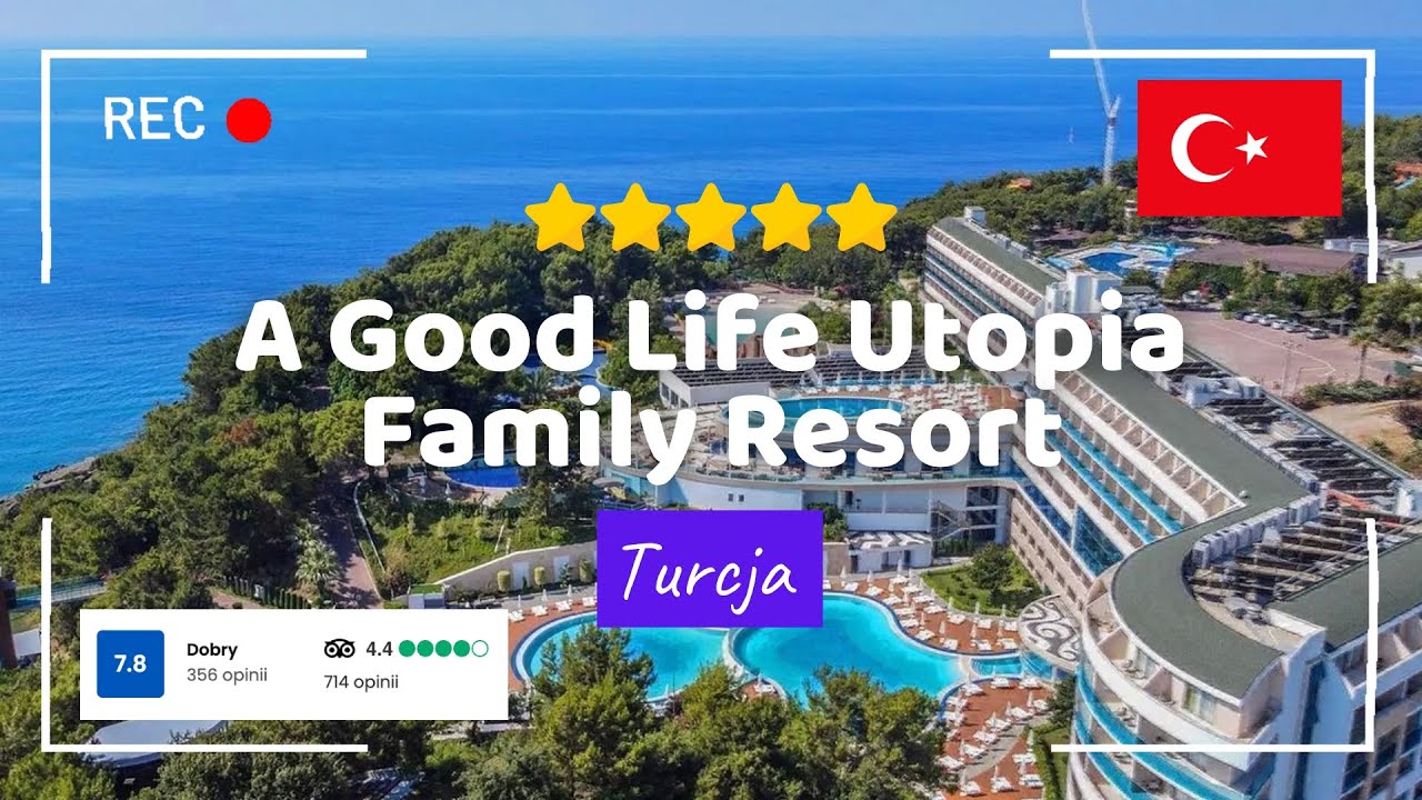🇹🇷 A Good Life Utopia Family Resort – 5★ hotel z mega aquaparkiem! Okurcalar, Turcja opinie #wakacje
