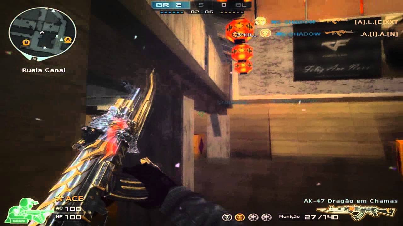 Crossfire AL Ak 47 Dragon em chamas (gameplay)