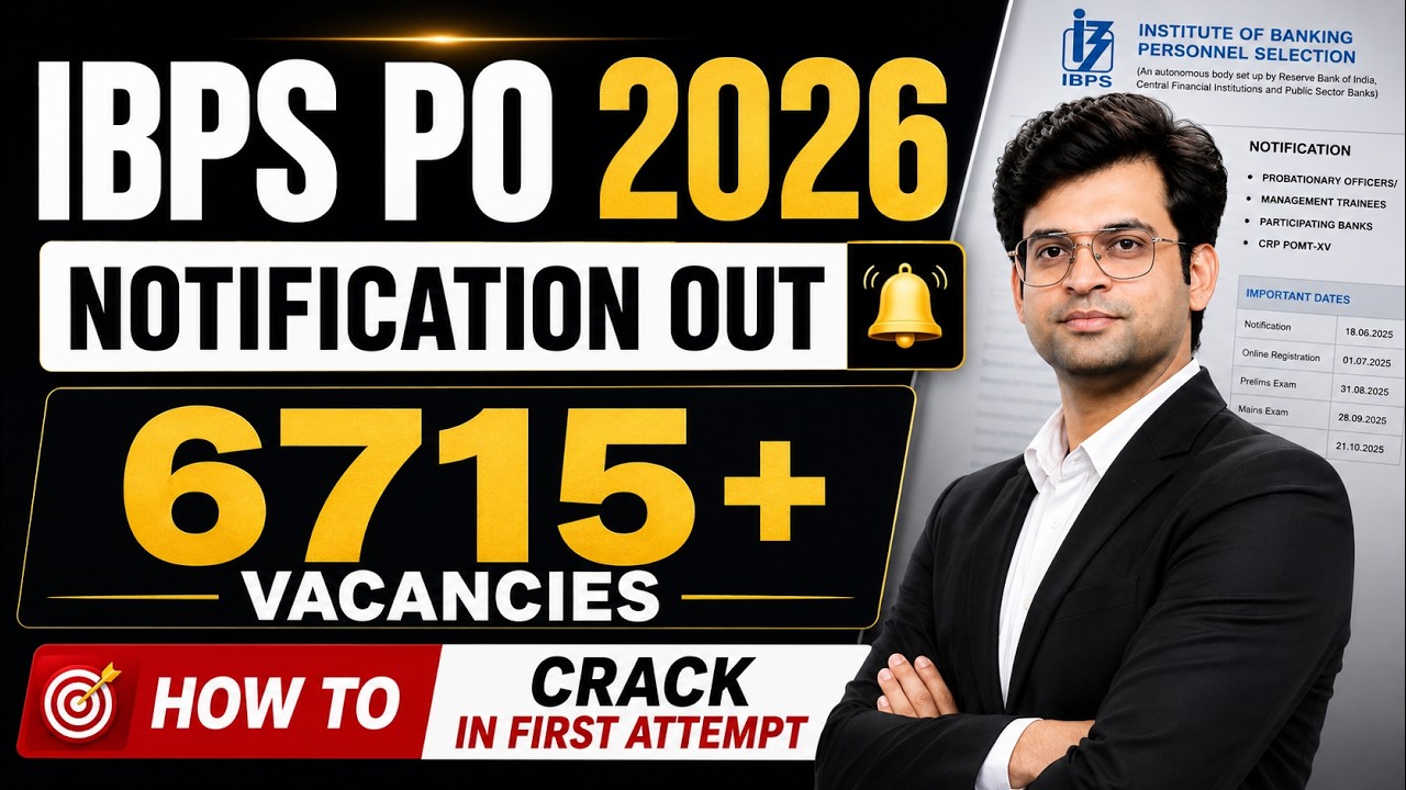 IBPS PO 2026 NOTIFICATION OUT -  Vacancy, Eligibility, Salary & Apply Online Viral Maths Navneet Sir