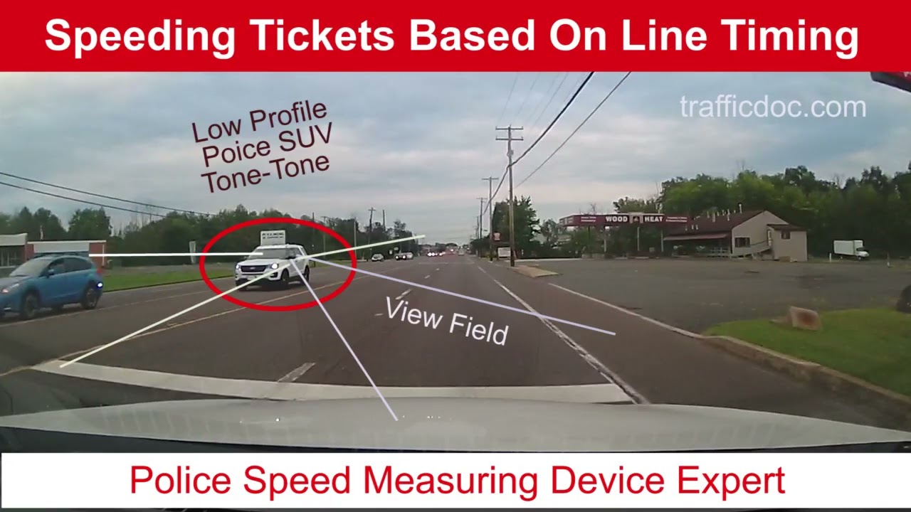 Speeding Ticket By Line Timing