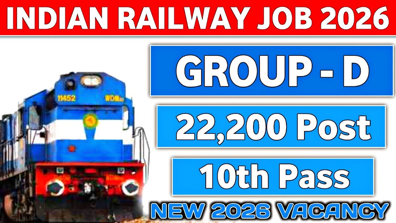 Railway Group D Recruitment 2026 || Railway Group D New Vacancy 2026 || Assam Government Jobs 2026