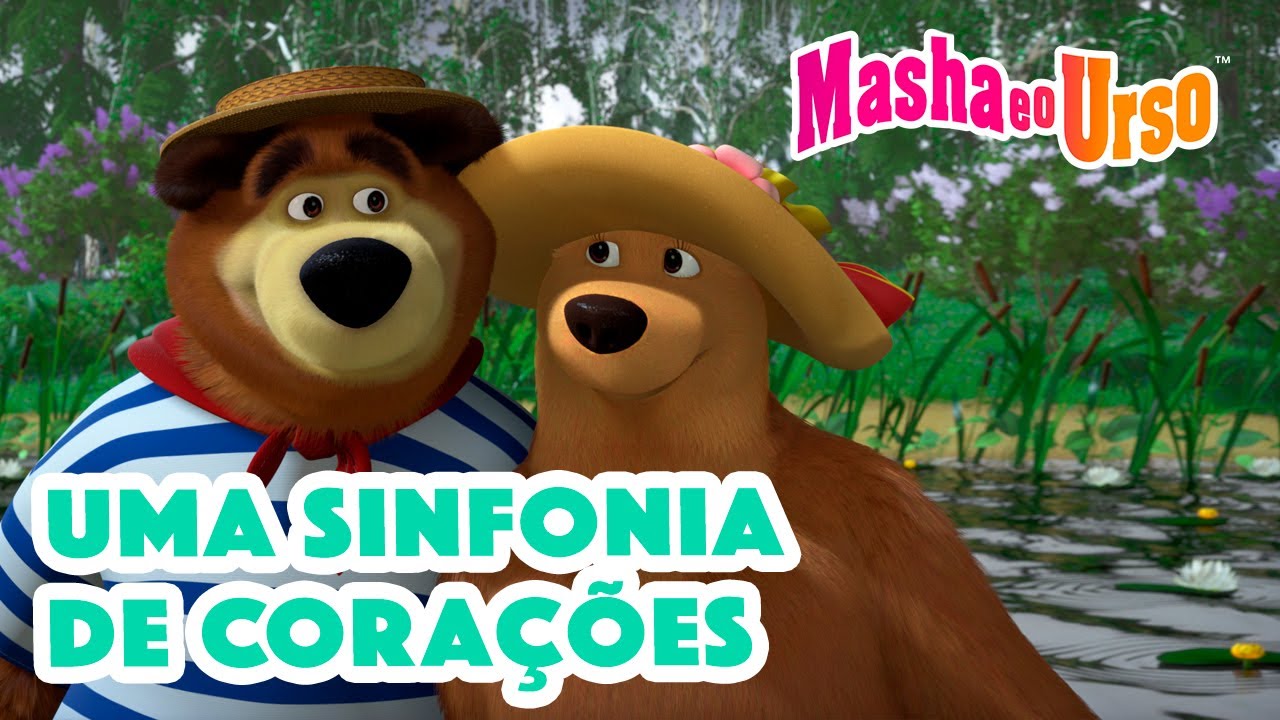 Masha e o Urso 👱‍♀️🐻 💘 Uma sinfonia de corações 💗🥰 Coleção de desenhos animados