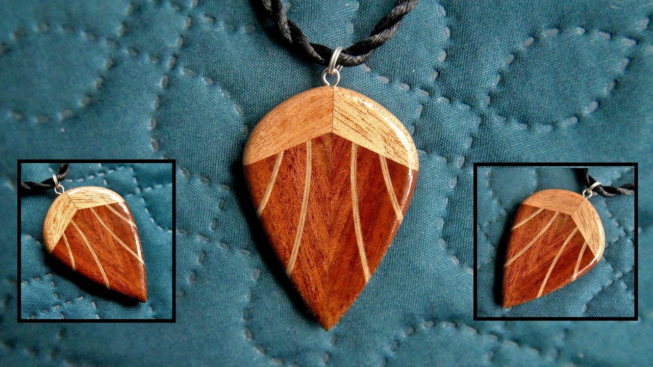 How to make a stylish wooden necklace - DIY