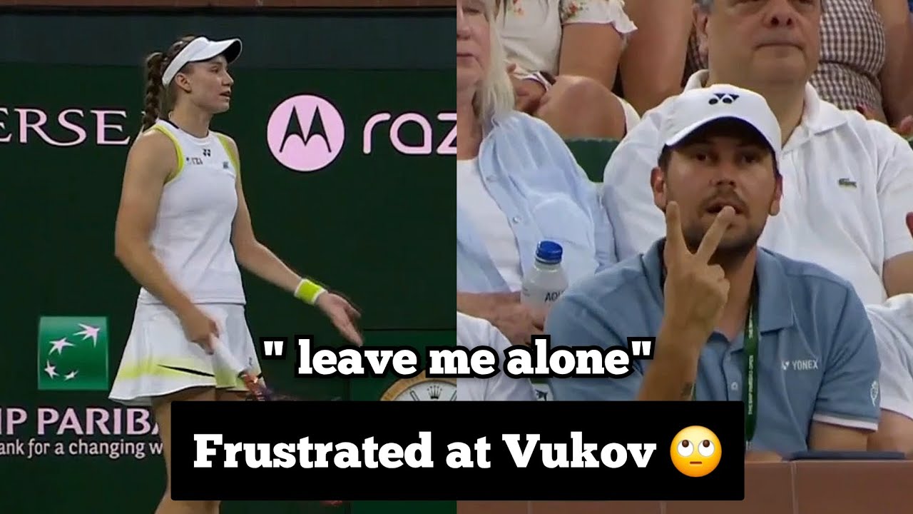 Elena Rybakina Angry at her Coach Stefano Vukov for Coaching Her during Match - Indian Wells 2026