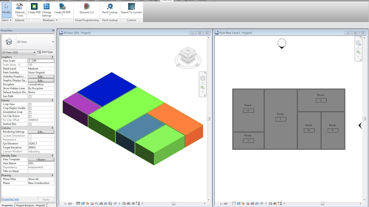 3D Room in Revit