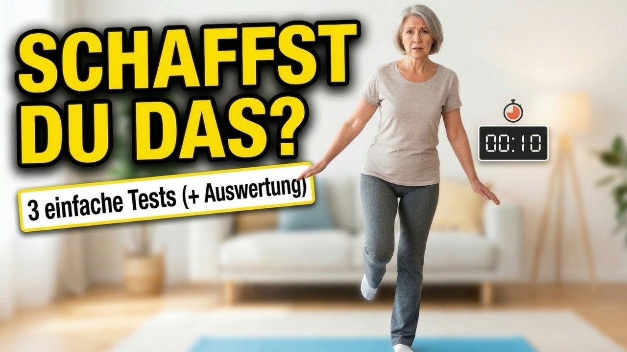 Schaffst du diese 3 Tests? | So fit solltest du nach 60 noch sein (mit Auswertung)