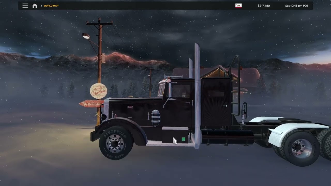 Night Driving: American Truck Simulator