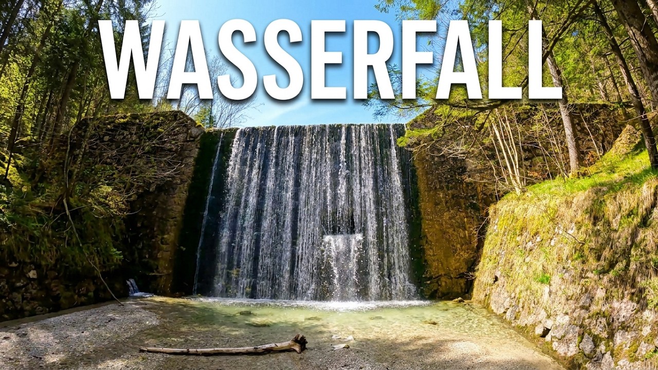 Chiemgau - Wasserfall in den Bergen | Alpen, Bayern, Deutschland