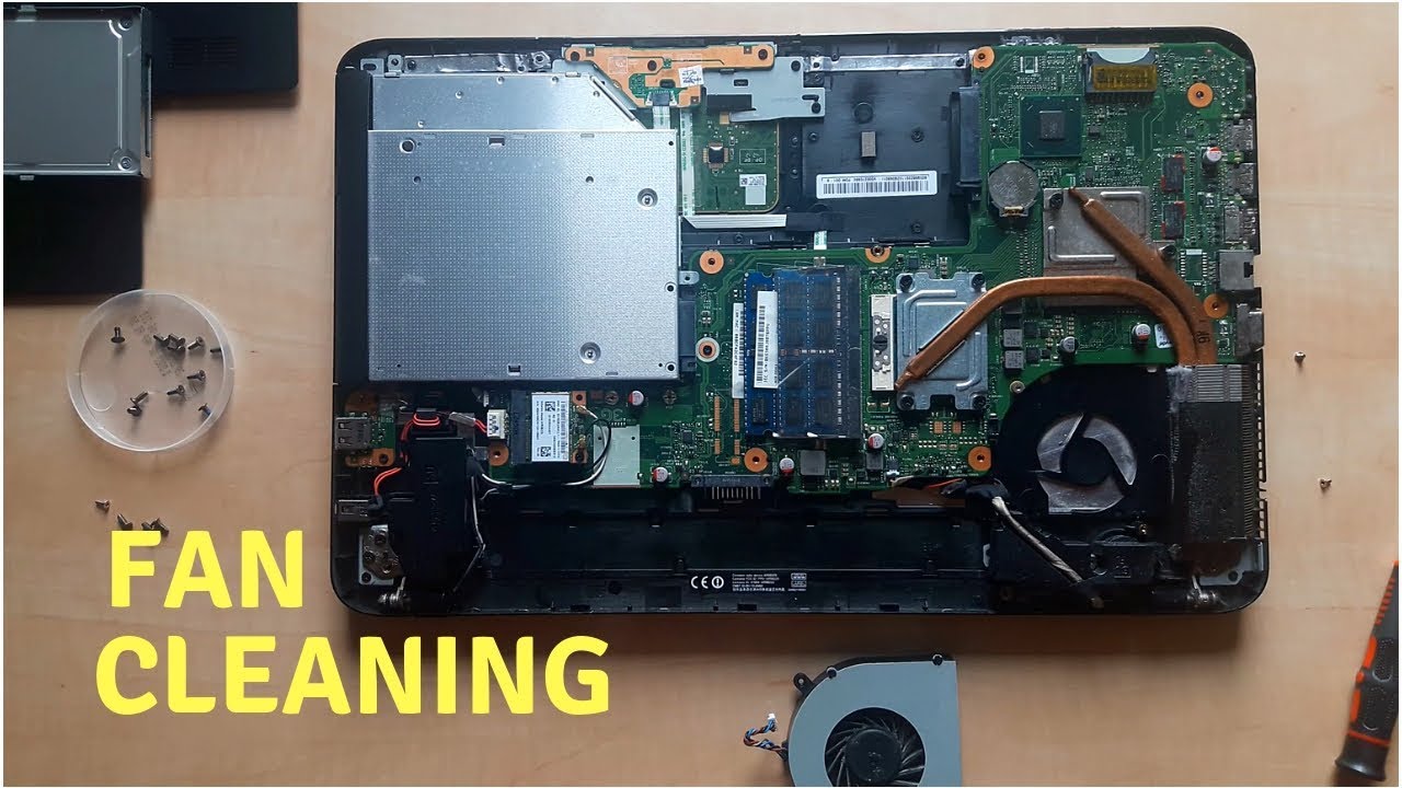 How to clean laptop fan-Toshiba Satellite L855