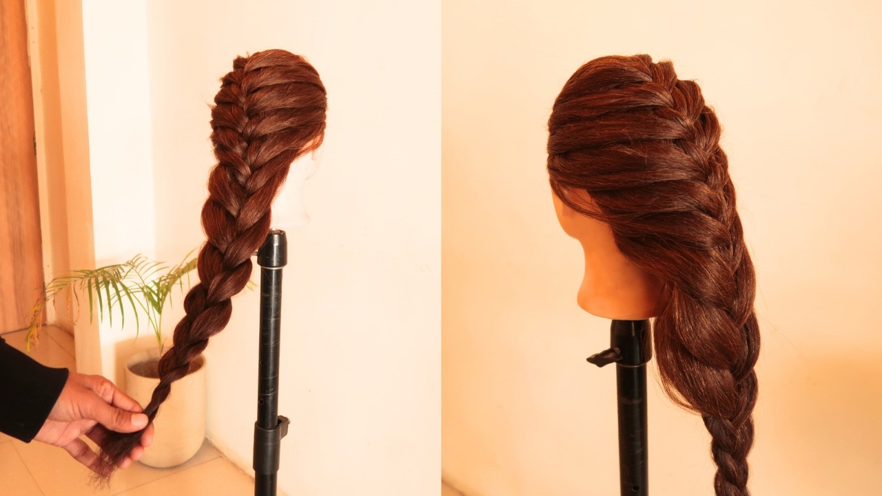Easy french braid hairstyle ... #hairstyle #youtube 
