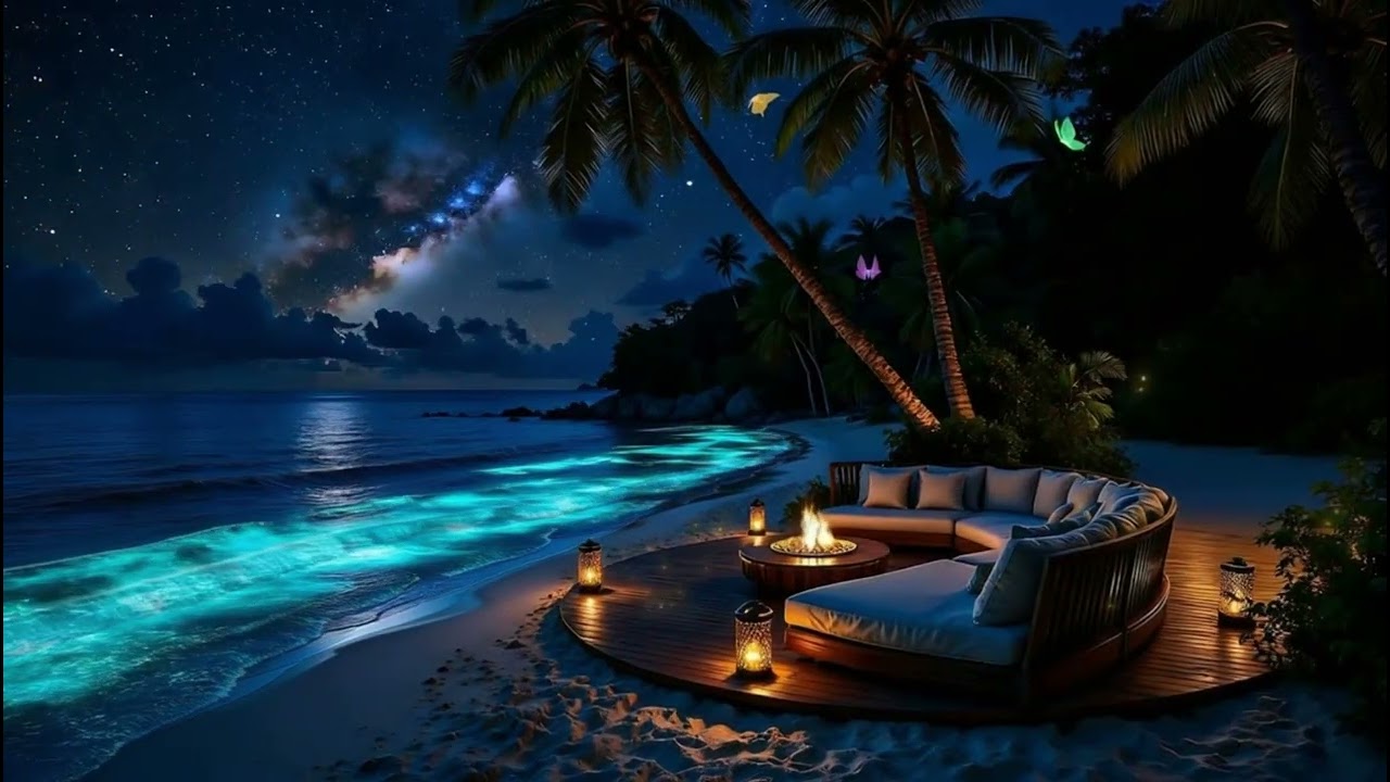 Endless Blue Night 🌊 Moonlit Ocean for Sleep & Relaxation