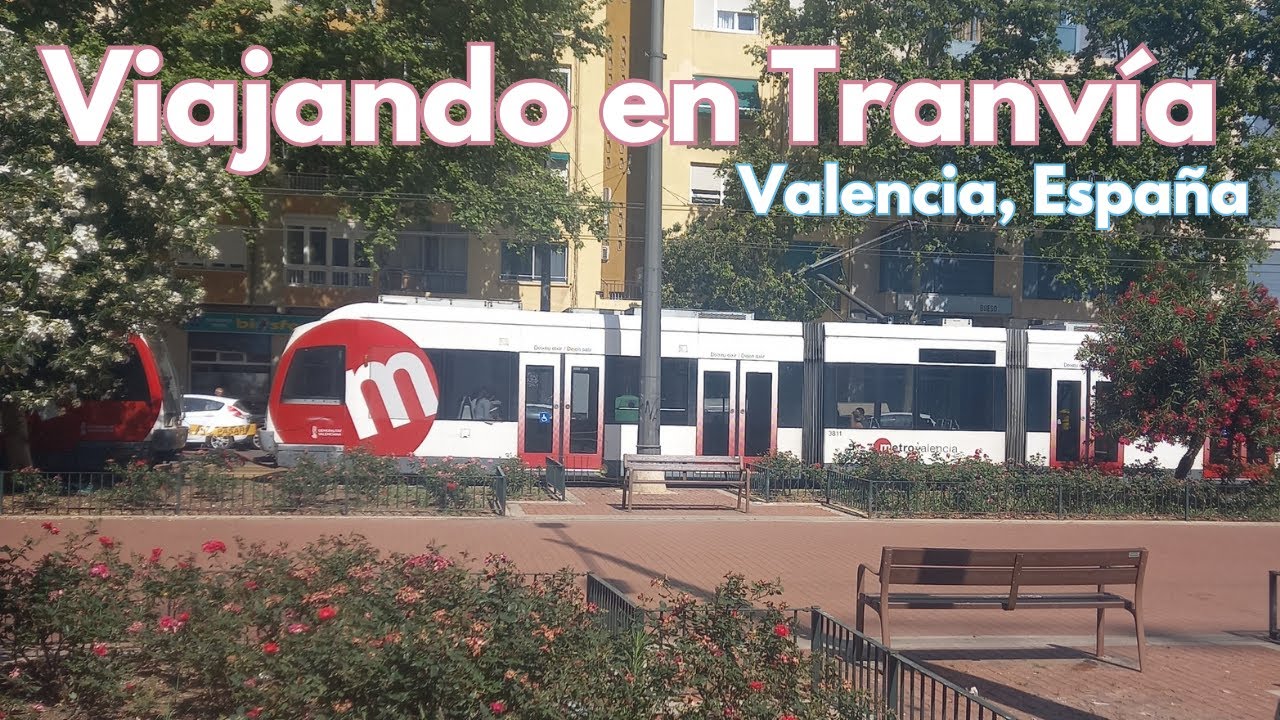 Viajando en tranvía (MetroValencia) Valencia España | Calles de la mejor ciudad del mundo para vivir