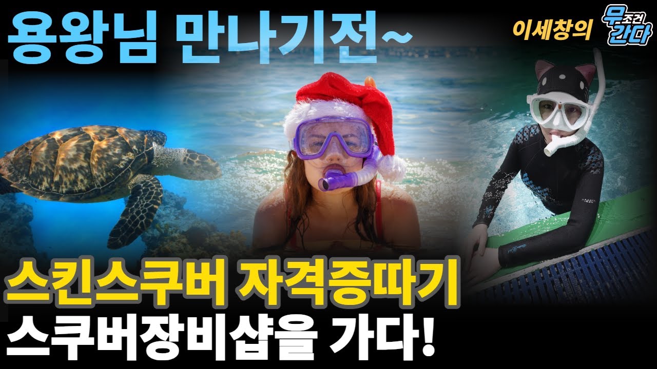 용왕님 만나기전 스킨스쿠버자격증을 따자! 스쿠버장비의 모든것 특급강사 이세창과 함께합니다