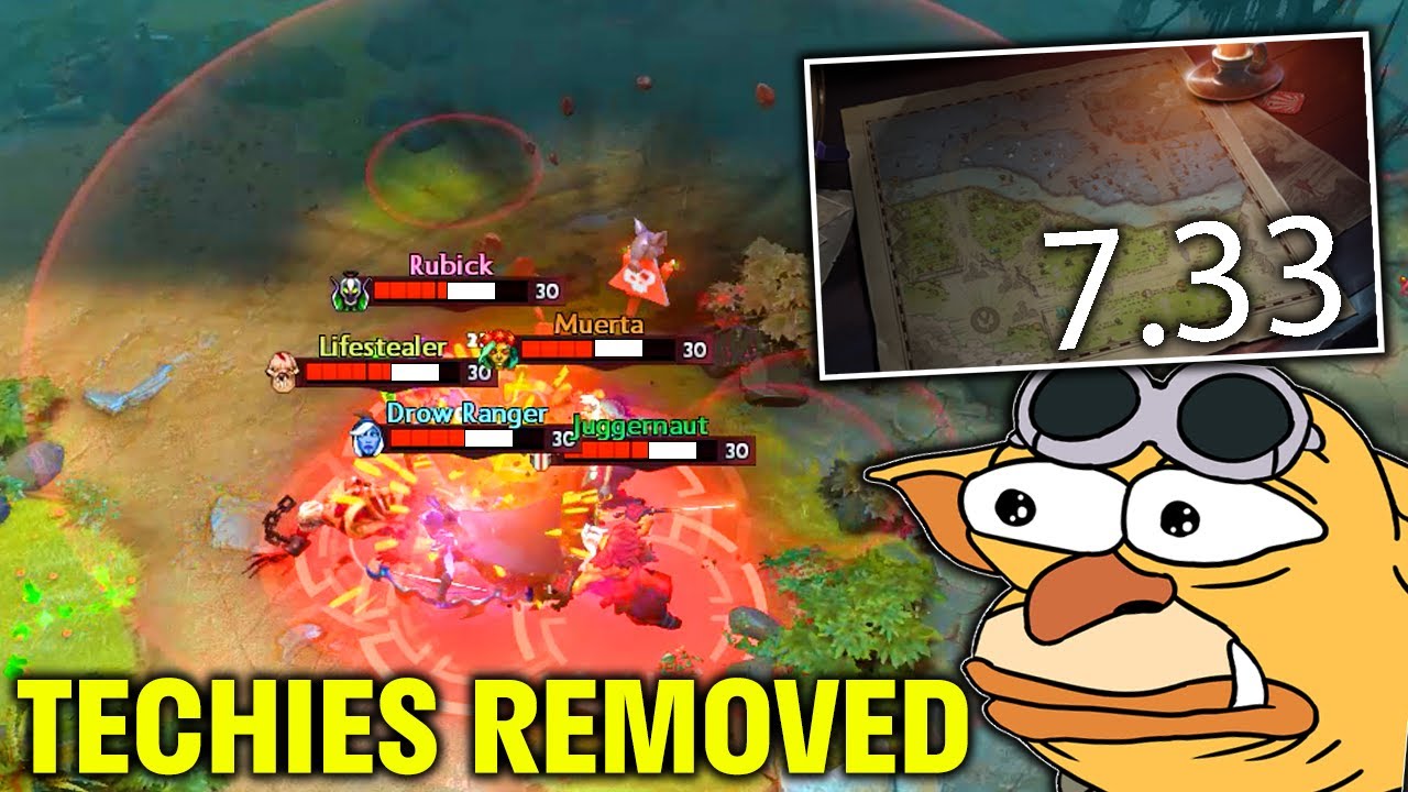 Techies THE NEW FRONTIERS 7.33 MAP TOUR + DEMO (Techies got Deleted from DOTA😢)
