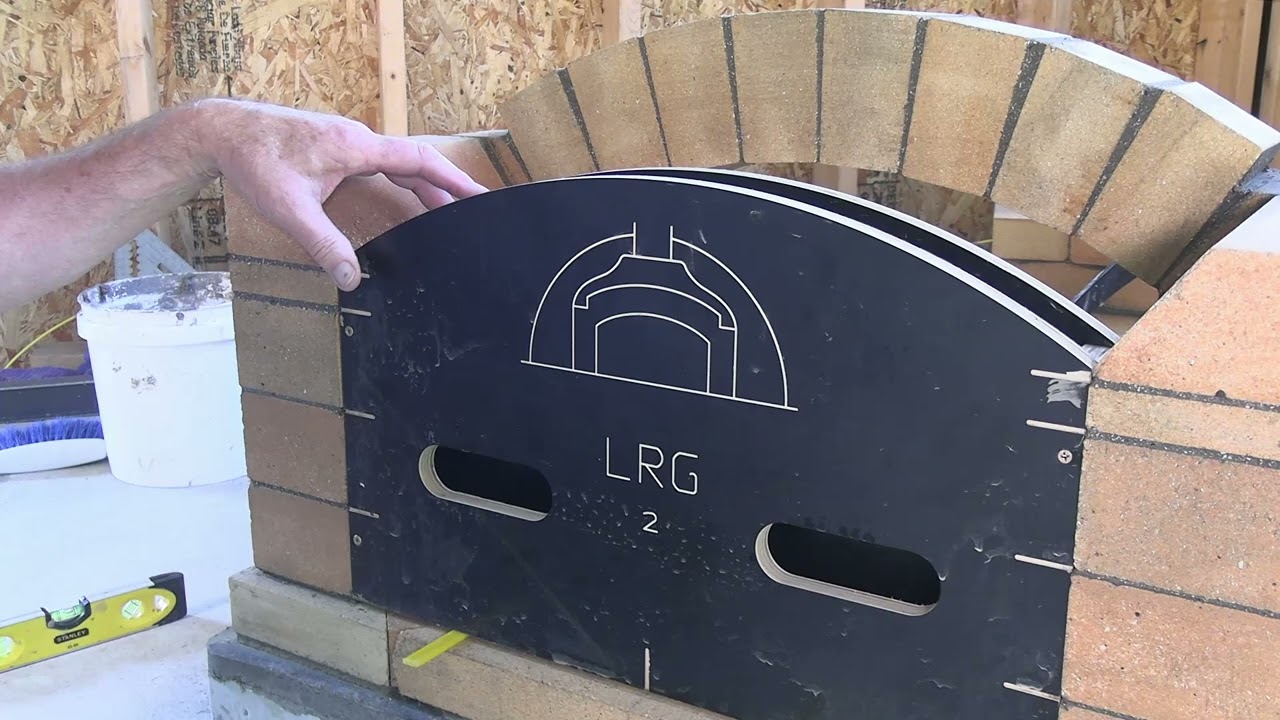 How to Build a Fire Brick D105 Pizza Oven - Part VI - Building the Door Arch
