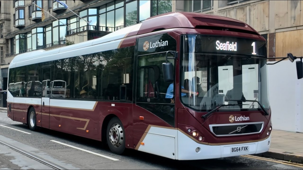 Lothian Buses, Princess Street, Edinburgh.