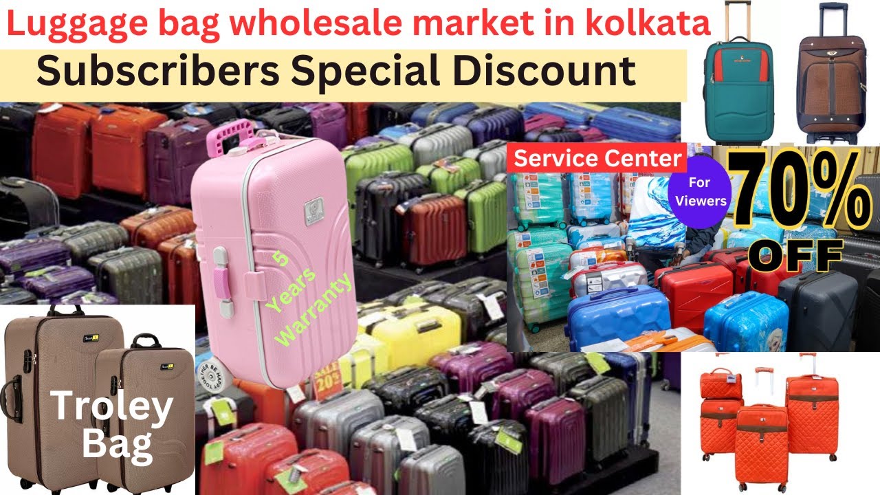 LUGGAGE BAG WHOLESALE MARKET IN BARA BAZAR KOLKATA / 2023 Cheapest And Best