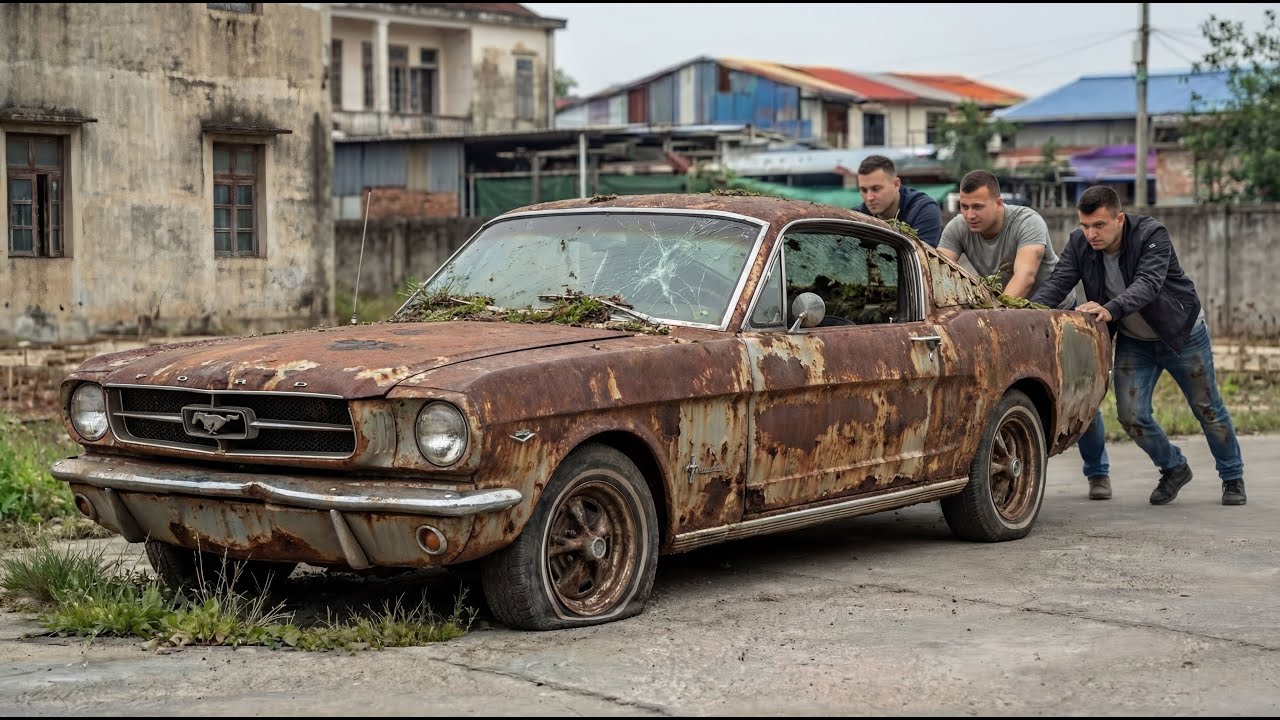 Abandoned Rusted Ford Mustang Restored | Full POV Restoration | Car ASMR Retoration