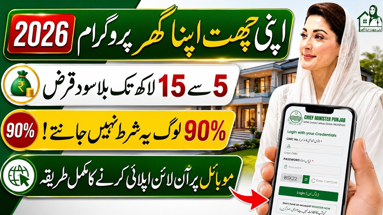 Apni Chat Apna Ghar Scheme Apply Karne Ka Tarika | Apni Chat Mehfooz Chat Program Apply Kaise Kare 