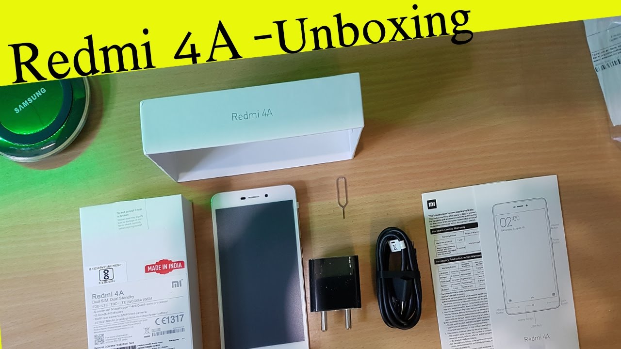 Xiaomi Redmi 4A quick Unboxing || Redmi 4A in amazon packing