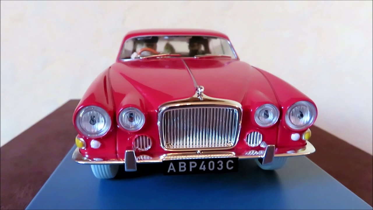 Voiture Tintin 1/24 La Jaguar des ravisseurs