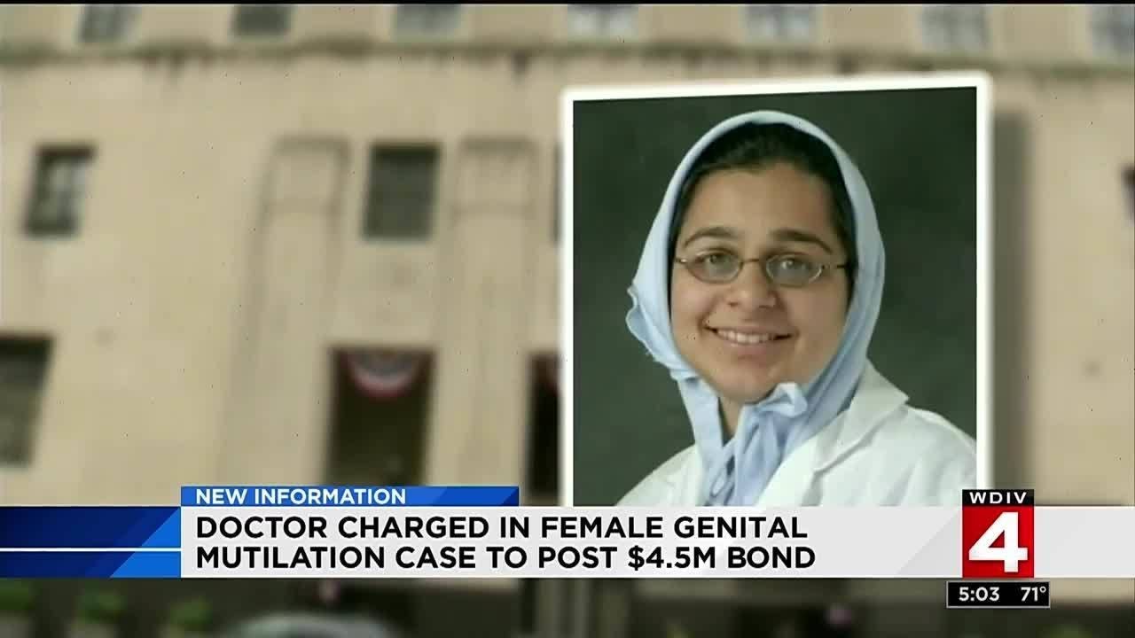 Doctor charged in FGM case to post $4.5M bond