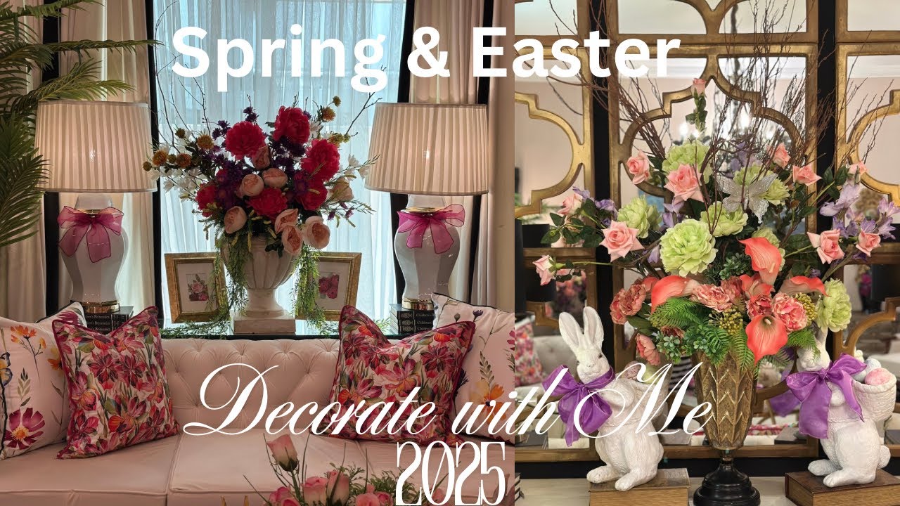 🌸Spring Decorate with Me 2025 | Bold & Vibrant Living Room Transformation🌸