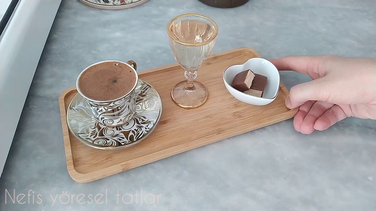 K&Ouml;P&Uuml;KL&Uuml; KAHVE YAPIMI VE SUNUMU ☕ TURKİSH COFFEE #qəhvə #kahvesunumları