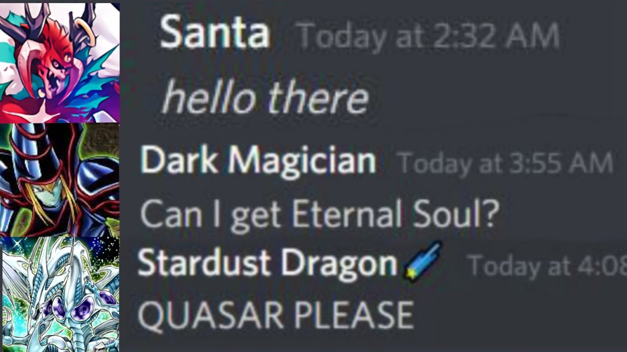 If YUGIOH monsters ASKED for a CHRISTMAS GIFT