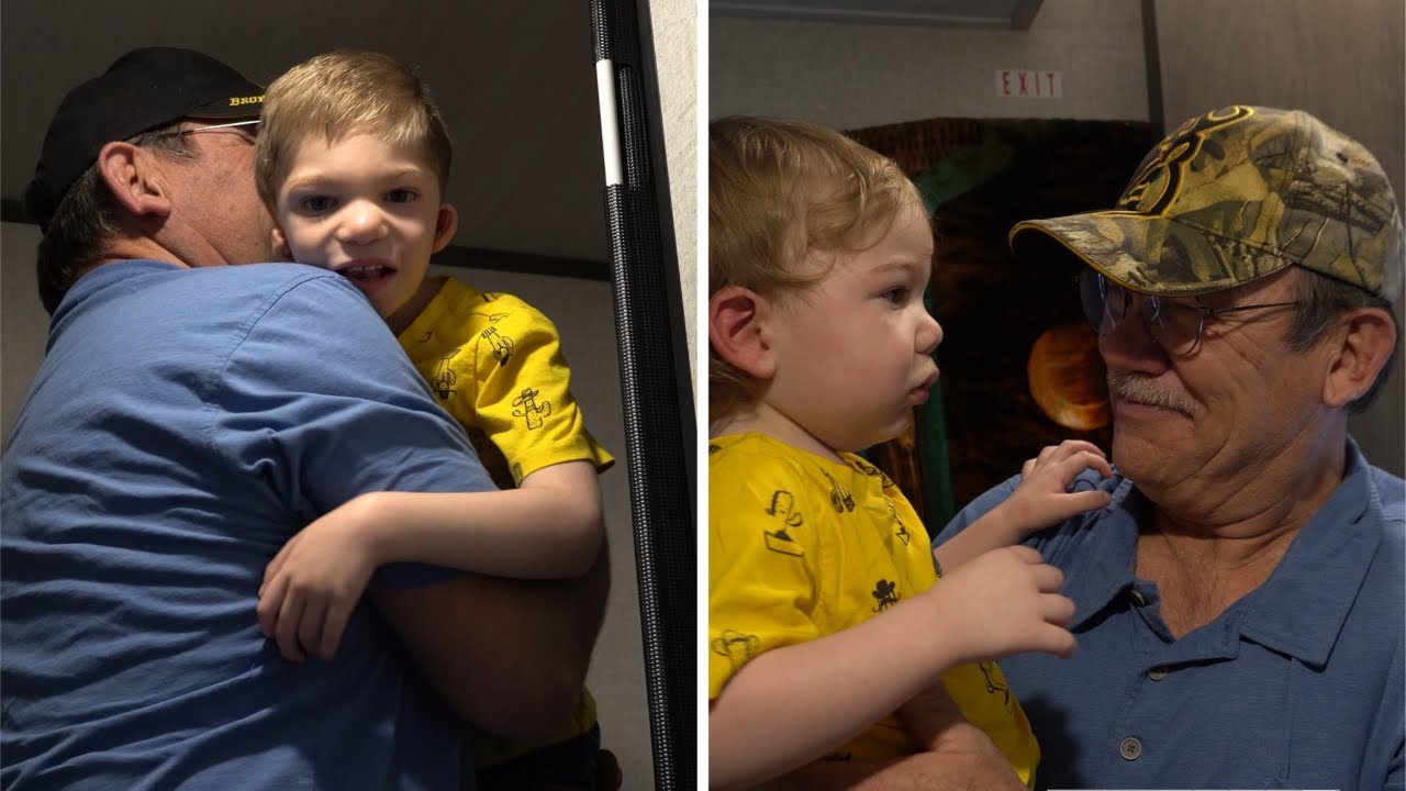Their Papa Surprised Them.