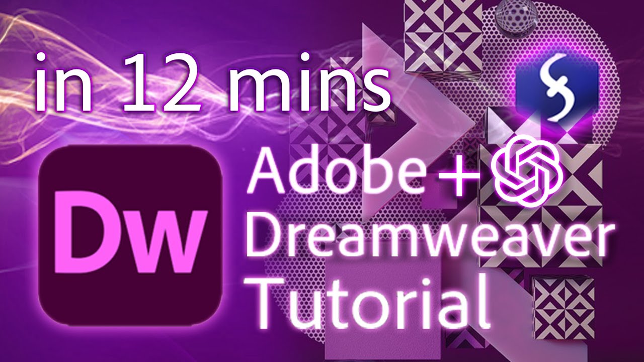 Dreamweaver - Tutorial for Beginners in 12 MINUTES!  [ +ChatGPT ]