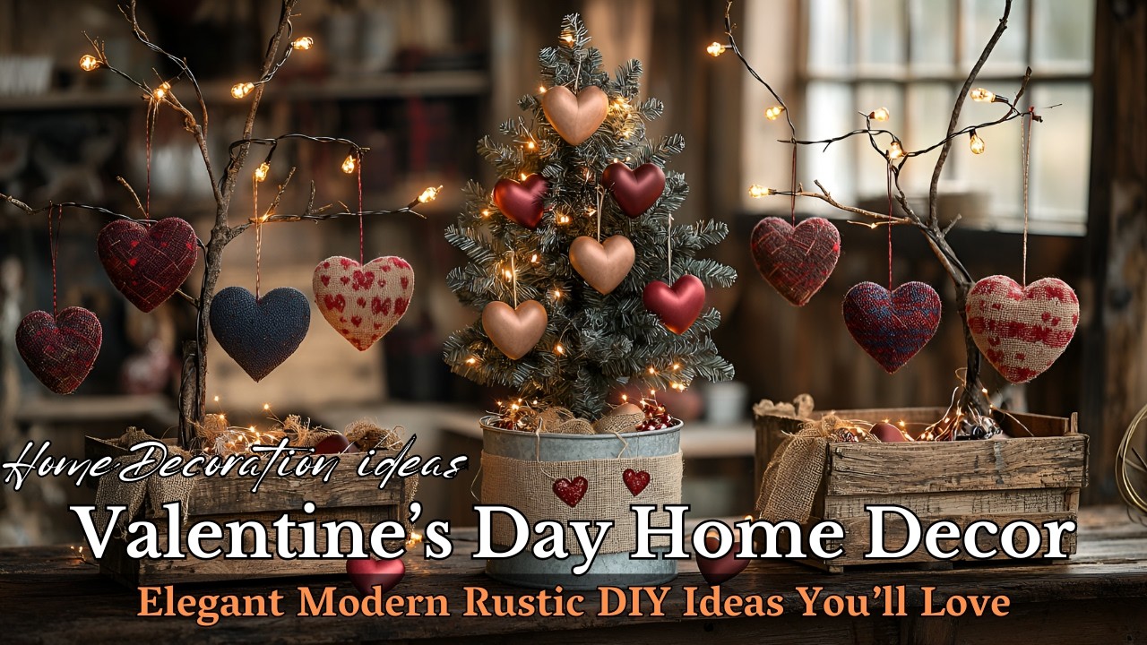 Cozy Luxe Valentine Decor: Modern Rustic DIY Ideas for a Farmhouse Charm