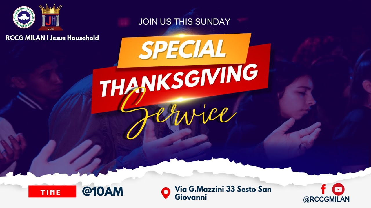 RCCG Milan | Sunday  Service | 4th  January 2026
