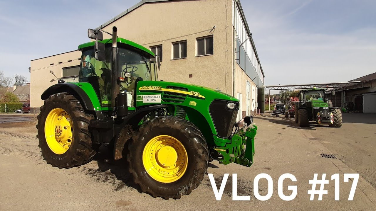FarmVlog #17 - Jedeme s John Deere 7820 umýt rozmetadlo + vypřažení návěsu 🚜🚜